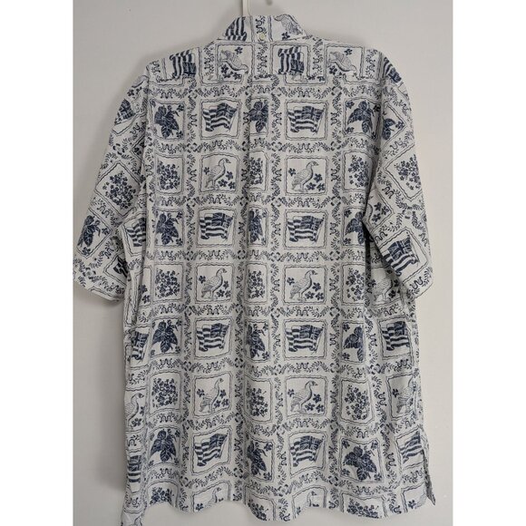REYN SPOONER LAHAINA SAILOR ARCHIVE CLASSIC WHITE BUTTON FRONT MEN'S SIZE 2XL - Picture 3 of 7